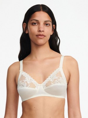 Chantelle Amazone Full Coverage Wireless Bras Ivory | USA 1393KIR