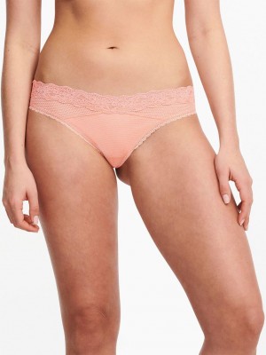 Chantelle Brooklyn Thong, Passionata designed by CL Panties Candlelight Peach | USA 1704JJE