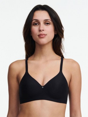 Chantelle C Comfort Wirefree T-Shirt Bras Black | USA 1162XFU