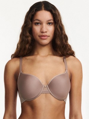 Chantelle C Jolie Comfort Convertible T-Shirt Bras Nude Hazelnut | USA 1510TVJ