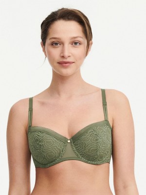 Chantelle C Jolie Demi Bras Khaki Army | USA 1426NBA