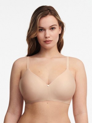 Chantelle C Jolie Wirefree T-Shirt Bras Nude Rose | USA 1490APV