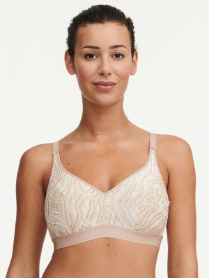 Chantelle C Magnifique Full Bust Wirefree Bras Desert | USA 1089MAS