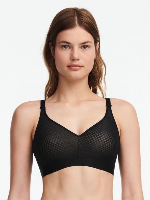 Chantelle C Magnifique Nouveau Wirefree Bras Black | USA 1493FMM