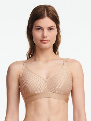 Chantelle C Magnifique Nouveau Wirefree Bras Nude Sand | USA 1602LHT