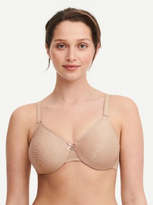 Chantelle C Magnifique Seamless Unlined Minimizer Bras Nude Sand | USA 1623FMM