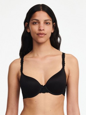 Chantelle Champs Elysées Smooth Custom Fit Bras Black | USA 1416GLQ