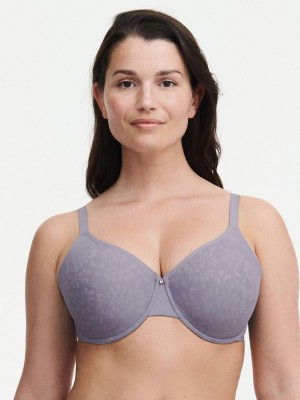 Chantelle Comfort Chic Back Shaping Minimizer Bras Smoke Grey | USA 1504NBA