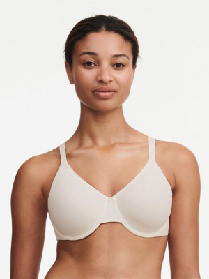 Chantelle Comfort Chic Back Shaping Minimizer Bras Talc | USA 1535RWH