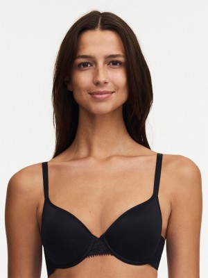 Chantelle Day to Night Smooth Custom Fit Bras Black | USA 1484TVJ