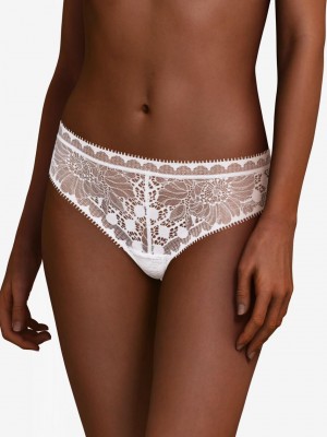 Chantelle Day to Night Tanga Panties White | USA 2463LHI