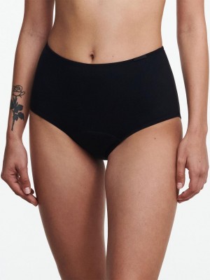 Chantelle Essential Leakproof High Waist Brief Panties Black | USA 1983PQC