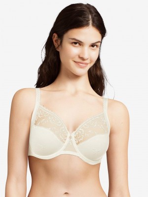 Chantelle Every Curve Full Coverage Unlined Bras Milk | USA 1367KIR