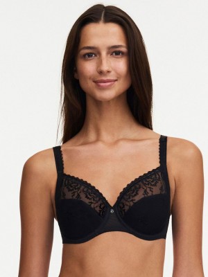 Chantelle Every Curve Full Coverage Unlined Bras Black | USA 1551ZGY