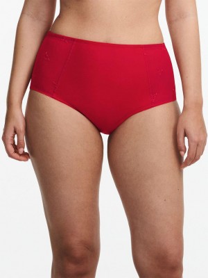 Chantelle Every Curve High Waist Brief Panties Scarlet/Peach | USA 2069KIR