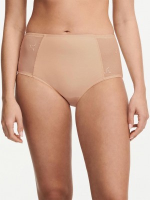 Chantelle Every Curve High Waist Brief Panties Nude Blush | USA 2070LHT