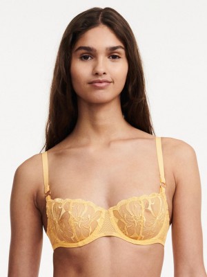 Chantelle Fleurs Demi Bras Yellow Sunshine | USA 1274EXG