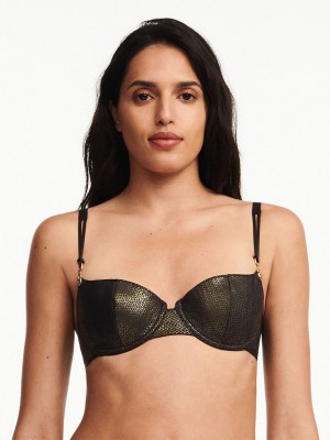 Chantelle Gold X Unlined Demi Bras Golden Snake | USA 2253ZGY