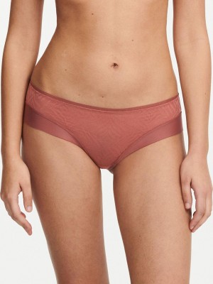 Chantelle Graphic Allure Lace Hipster Panties Amber | USA 1773ISZ