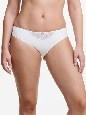 Chantelle Graphic Support Bikini Panties White | USA 2035PQC