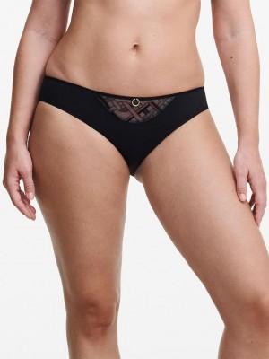 Chantelle Graphic Support Bikini Panties Black | USA 2038DNN