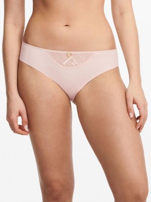 Chantelle Graphic Support Bikini Panties Taffeta Pink | USA 2440HKA