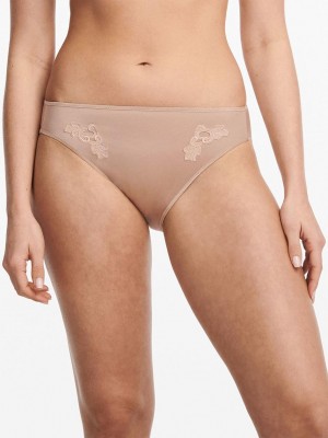 Chantelle Hedona Bikini Panties Nude Nutmeg | USA 1753FMM