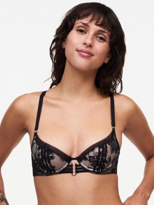 Chantelle Impulse Push-up Bras Black | USA 2340SOG