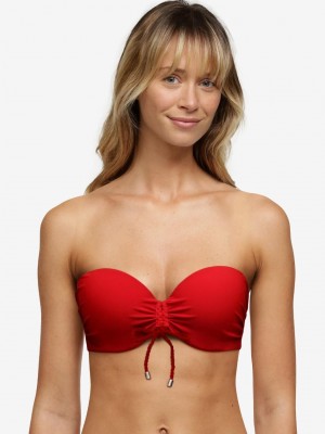 Chantelle Inspire Bandeau Swim Top Bras Pepper Red | USA 1093RWH