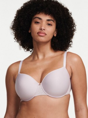 Chantelle Lucie Lace Sexy Comfort T-Shirt Bras Rose/Stardust | USA 1598GLQ