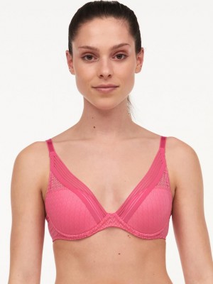 Chantelle Manhattan Plunge T-Shirt, Passionata designed by CL Bras Love Pink | USA 1196EXG