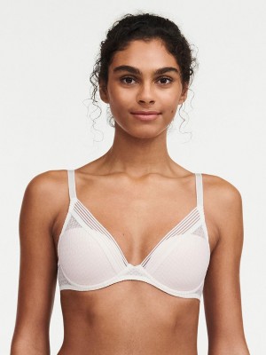 Chantelle Manhattan Plunge T-Shirt, Passionata designed by CL Bras Talc | USA 1227ISZ