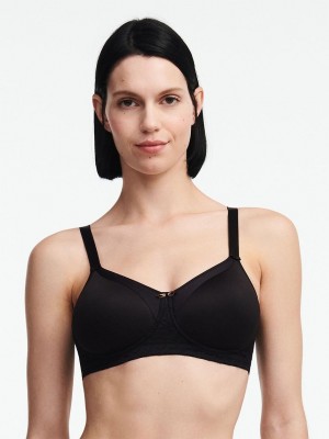 Chantelle Merci Custom Fit Wireless with Pocket Bras Black | USA 1365HKW