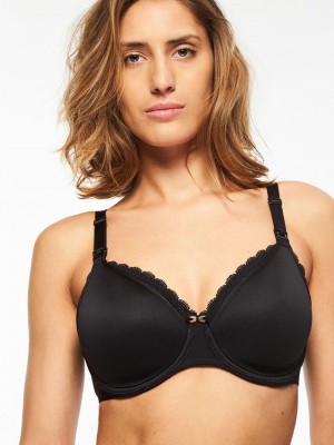 Chantelle Merci Lightweight Nursing Bras Black | USA 1518DNN