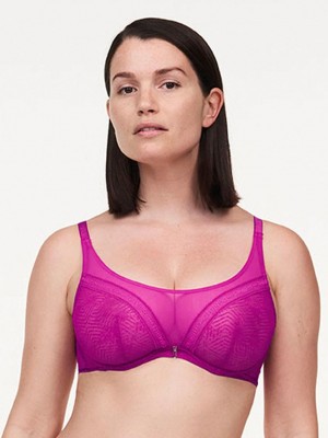 Chantelle Modern Support Underwired Top Bras Fuchsia | USA 1205SOB