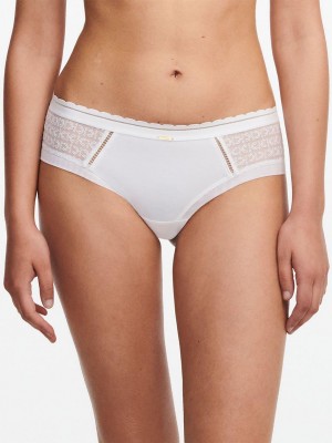 Chantelle Monogram Hipster Panties White | USA 2461XFY