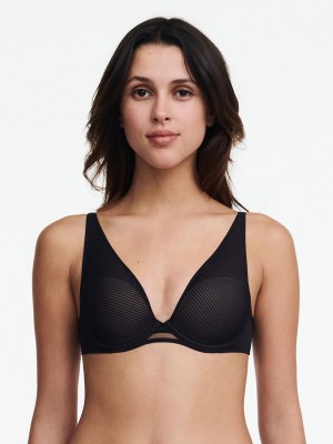 Chantelle Nais Plunge Contour, Passionata designed by CL Bras Black | USA 1255PQC