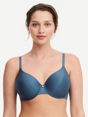 Chantelle Norah Chic Comfort Flex T-Shirt Bras Blue Pétrole | USA 1570DNN