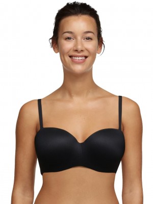 Chantelle Norah Comfort Strapless Convertible Bras Black | USA 1575KIR