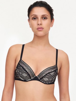 Chantelle Ondine Push-Up, Passionata designed by CL Bras Black | USA 1237KIR