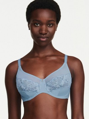 Chantelle Orangerie Dream Full Coverage Underwire Bras Grey Mist | USA 2144GLQ