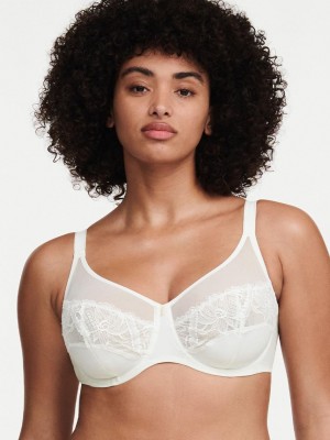 Chantelle Orangerie Dream Full Coverage Underwire Bras Milk | USA 2274GLQ