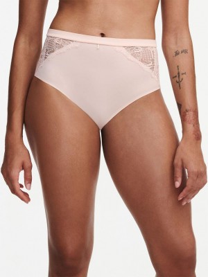 Chantelle Orangerie Dream High Waist Brief Panties Taffeta Pink | USA 2410ZGU