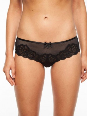 Chantelle Orangerie Hipster Panties Black | USA 1744TVJ