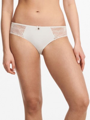 Chantelle Orchids Brief Panties Milk | USA 2499ORK