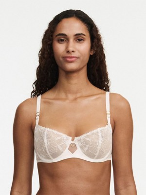 Chantelle Orchids Demi Bras Milk | USA 2328BCE