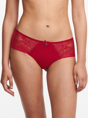 Chantelle Orchids Hipster Panties Passion Red | USA 2515LHI