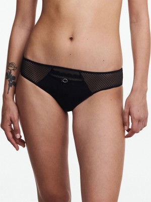 Chantelle Parisian Allure Bikini Panties Black | USA 2364FMD