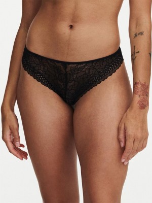 Chantelle Pila Thong, Passionata designed by CL Panties Black | USA 1686NBA