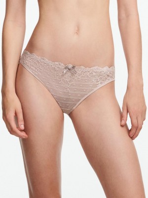 Chantelle Rive Gauche Lace Bikini Panties Nude Cappuccino | USA 2083YUK